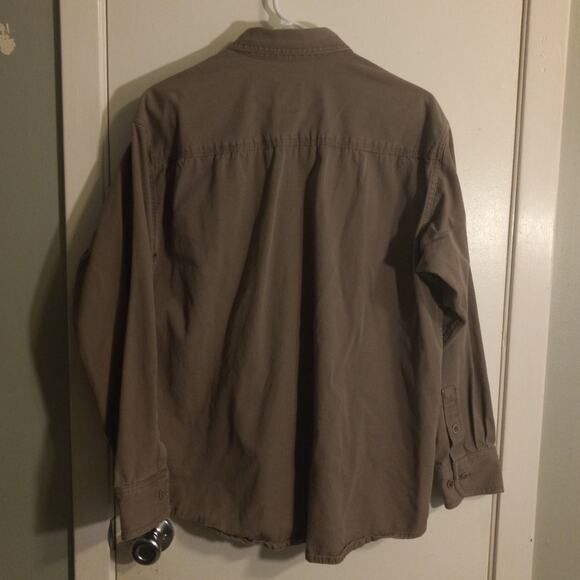 Red Head Mens M Brown Canvas Outdoor Workwear Shirt Jacket Utility Pockets - Picture 2 of 8